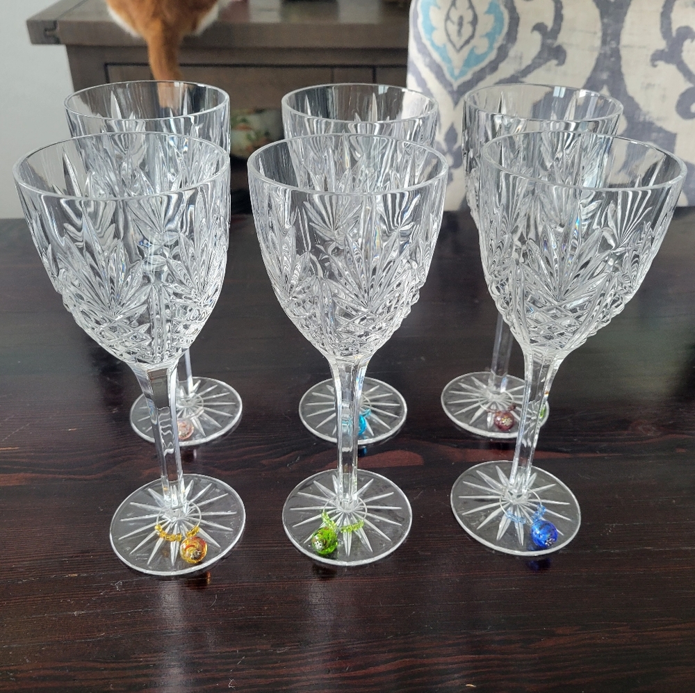 Mikasa Crystal Wine Glasses, set of 6